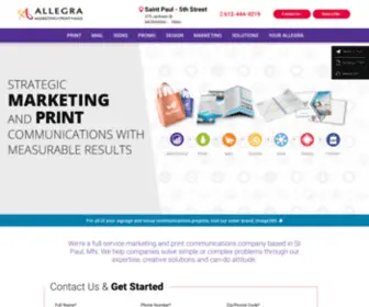 Allegrastp.com(Marketing & Print Solutions) Screenshot