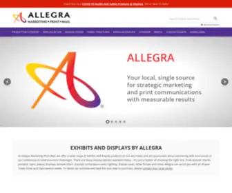 Allegratradeshowdisplays.com(Allegra Handbook) Screenshot