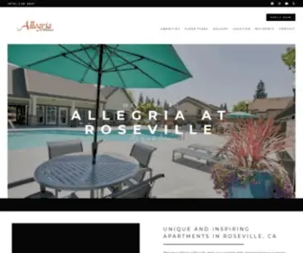 Allegriaatrosevilleapts.com(Apartments in Roseville) Screenshot