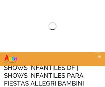 Allegribambini.com(Shows Para Fiestas Infantiles) Screenshot