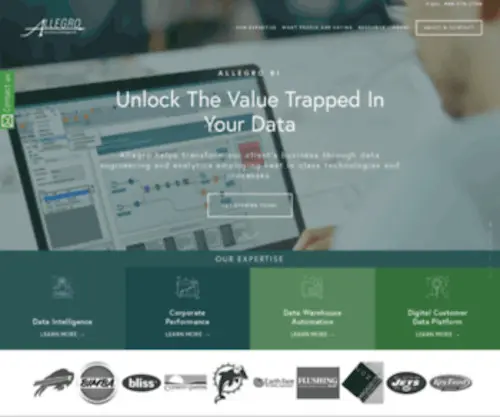 Allegro-BI.com(Allegro Business Intelligence) Screenshot