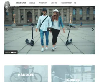 Allegro-Bikes.ch(E-Bikes und Velos vom Schweizer Traditionshersteller) Screenshot