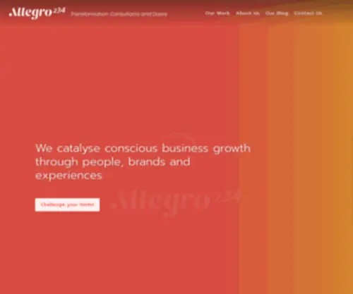 Allegro234.com(Transformation Consultants And Doers) Screenshot