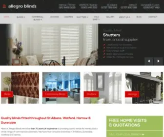 Allegroblinds.co.uk(Roller, Wooden & Venetian Blinds) Screenshot