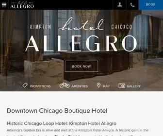 Allegrochicago.com(Downtown Chicago Hotels) Screenshot