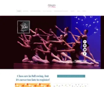 Allegrodancemusic.com(Allegro School of Dance and Music) Screenshot