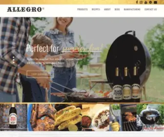 Allegromarinade.com(Marinate Everything Marinades. Allegro) Screenshot