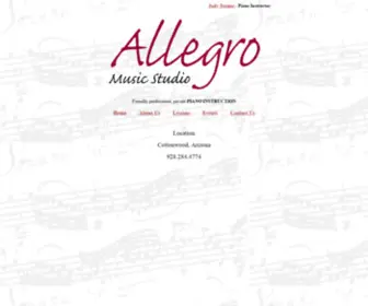 Allegromusicstudio.com(Allegro Music Studio) Screenshot