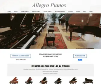Allegropianos.com(NYC metro area piano store) Screenshot