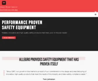 Allegrosafety.com(Safety Equipment & Protective Products) Screenshot