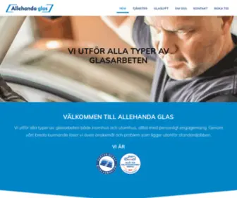 Allehandaglas.se(Glasmästare Uppsala & Knivsta) Screenshot