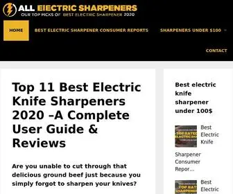 Allelectricknifesharpener.com(Top 11 Best Electric Knife Sharpeners 2022) Screenshot