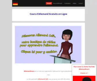 Allemandcours.fr(Cours d'Allemand Gratuits en Ligne) Screenshot