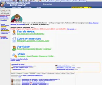 Allemandfacile.com(Apprendre l'allemand) Screenshot