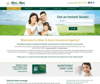 Allen-Allen.com(New jersey homeowners insurance) Screenshot