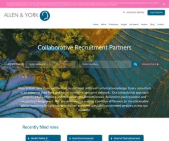 Allen-York.com(Recruitment & Executive Search) Screenshot