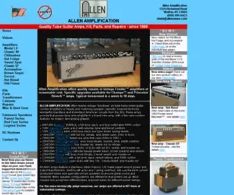 Allenamps.com(Allen Amplification) Screenshot