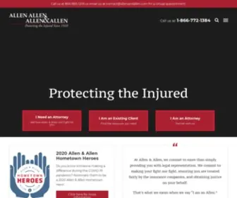 Allenandallen.com(Virginia Personal Injury Lawyers) Screenshot