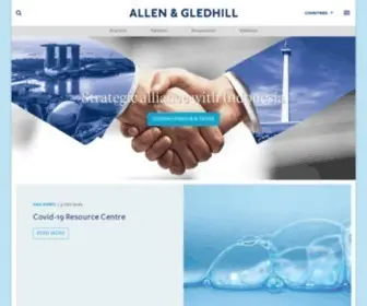 Allenandgledhill.com(Allen & Gledhill) Screenshot