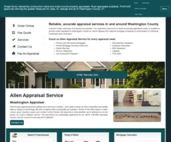 Allenappraisalservice.net(Allen Appraisal Service) Screenshot