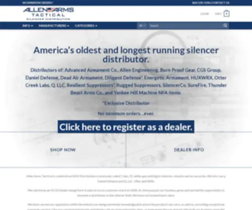Allenarmstactical.com Screenshot