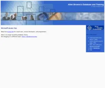 Allenbrowne.com(Allen Browne's Database and Training) Screenshot