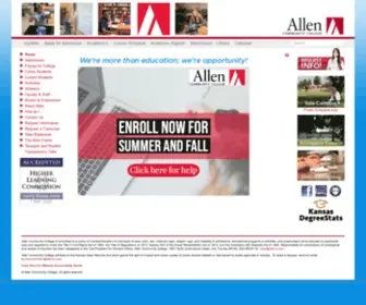 Allencc.edu(Allen Community College) Screenshot