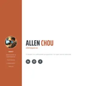 Allenchou.cc(Allen Chou) Screenshot