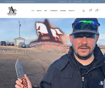 Allencustomknivesgear.com(Allen Custom Knives Gear) Screenshot