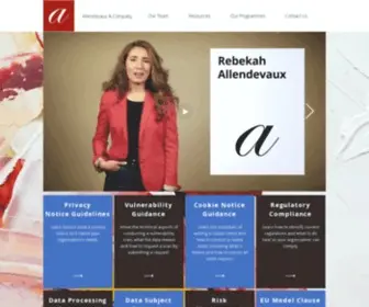 Allendevaux.com(Security. Privacy. Complex Compliance. Allendevaux & Company) Screenshot
