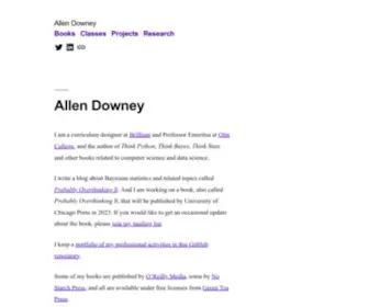 Allendowney.com(Allen Downey) Screenshot