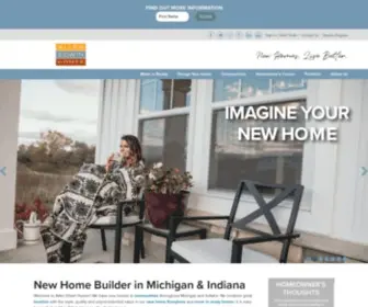 Allenedwin.com(New Home Builder in Michigan & Indiana) Screenshot