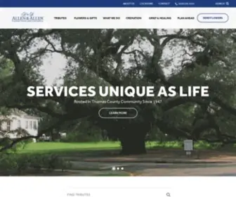 Allenfh.com(Allen & Allen Funeral Home) Screenshot