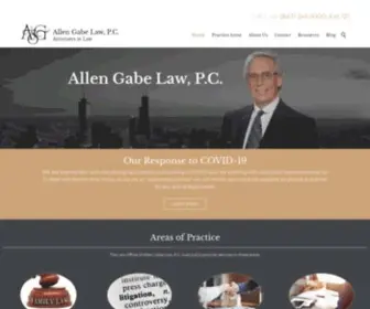 Allengabelaw.com(Family Divorce Attorney Schaumburg IL) Screenshot