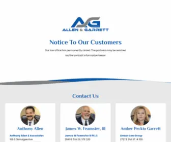 Allengarrett.com(Allen & Garrett) Screenshot