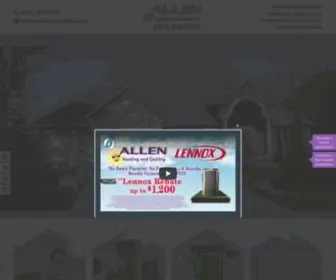 Allenheatcool.com(Allen Heating and Cooling HVAC Contractor Rockford) Screenshot