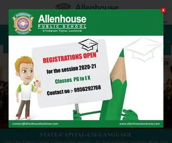 Allenhouselucknow.com(Allenhouse Public School) Screenshot