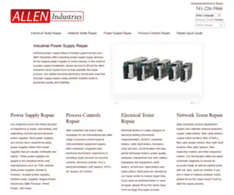Allenindustries.org(Industrial Electronics Repair) Screenshot