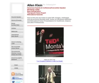 Allenklein.com(Keynote Speaker Allen Klein) Screenshot