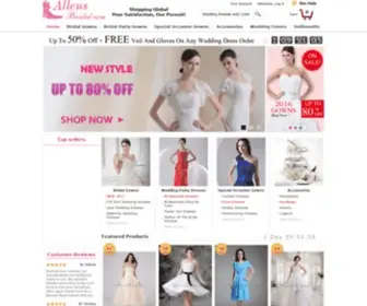 Allensbridal.com(UP TO 80% OFF and FREE SHIPPING) Screenshot
