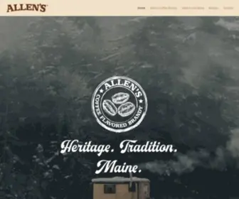 Allenscoffeebrandy.com(Allen's Coffee Brandy) Screenshot