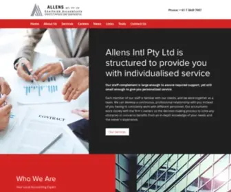 Allensint.com.au(Allens Intl Pty Ltd) Screenshot