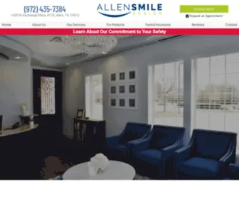 Allensmiledesign.com(Dentist Allen) Screenshot