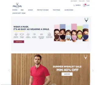 Allensolly.com(Online Shopping Store) Screenshot