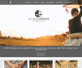 Allenspence.com(Divorce and Elder Law Attorneys) Screenshot