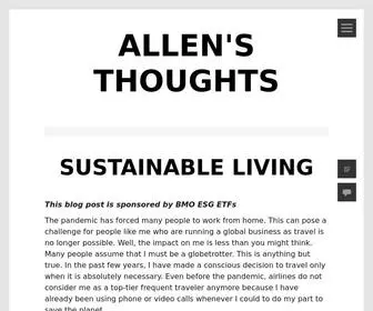 Allensthoughts.com(Allen's Thoughts) Screenshot