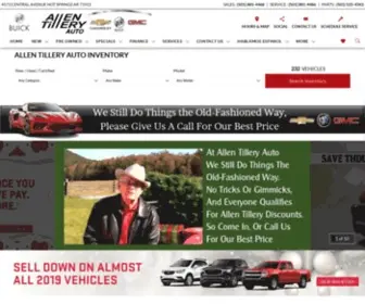 Allentilleryauto.com(Allen Tillery Chevrolet Buick GMC in Hot Springs) Screenshot