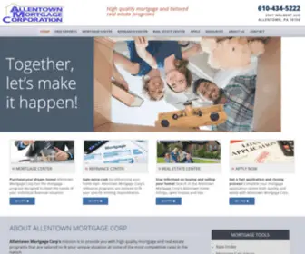 Allentownmortgage.com(Allentown Mortgage Corp's mission) Screenshot