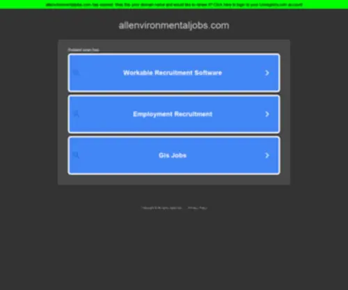 Allenvironmentaljobs.com(All jobs in Environmental with one search (USA)) Screenshot