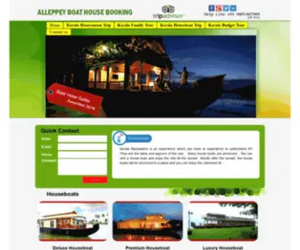 Alleppeyboathousebooking.com(Alleppey Boathouse Booking) Screenshot